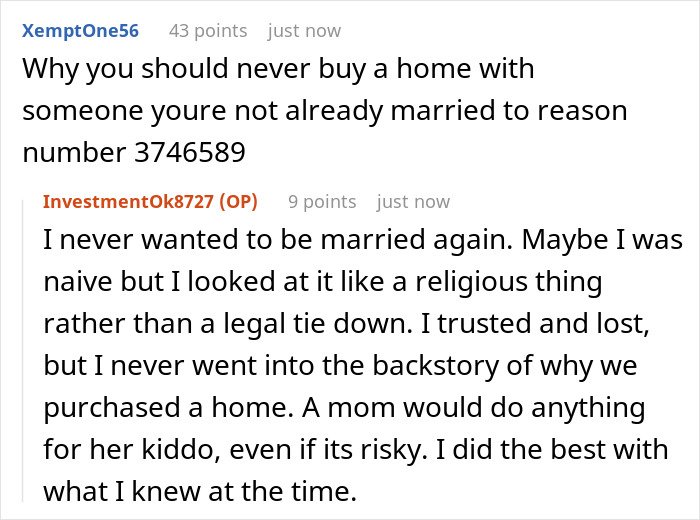 Chat exchange showing a woman horrified after checking suspicious boyfriend&rsquo;s past and discovering he&rsquo;s already married.