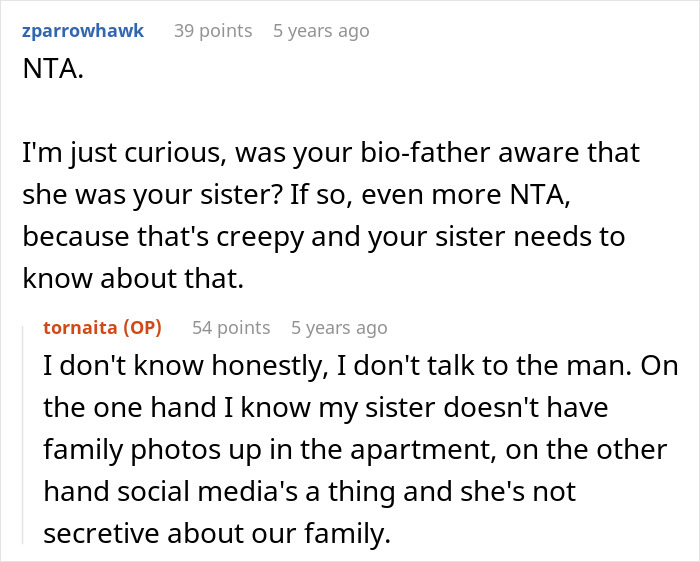 &ldquo;[Am I A Jerk] For Telling My Sister She Is Dating My Bio-Father?&rdquo;