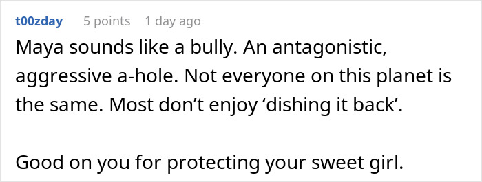 Comment describing a situation where a guy's girlfriend is bullied by his best friend's girlfriend, causing him to choose sides.