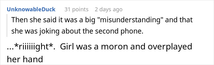 Text message conversation highlighting a suspicious boyfriend questioning his girlfriend about a second phone. Text message conversation highlighting a suspicious boyfriend questioning his girlfriend about a second phone.