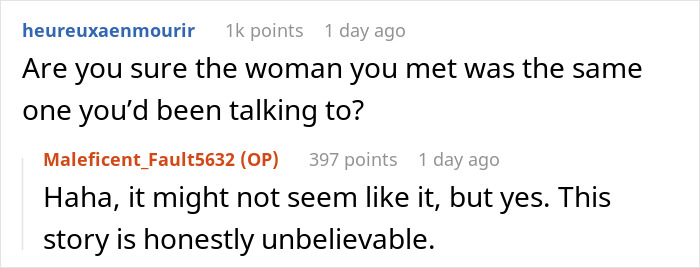 Online chat showing a 29YO traveling 7000km to meet 23YO woman he met online, expressing regret after their date starts. Online chat showing a 29YO traveling 7000km to meet 23YO woman he met online, expressing regret after their date starts.