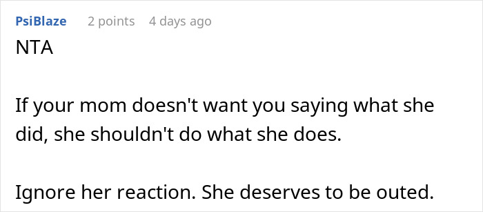 Comment discussing regrets about being honest with therapist leading to mom's trouble with CPS in an online forum post. Comment discussing regrets about being honest with therapist leading to mom's trouble with CPS in an online forum post.