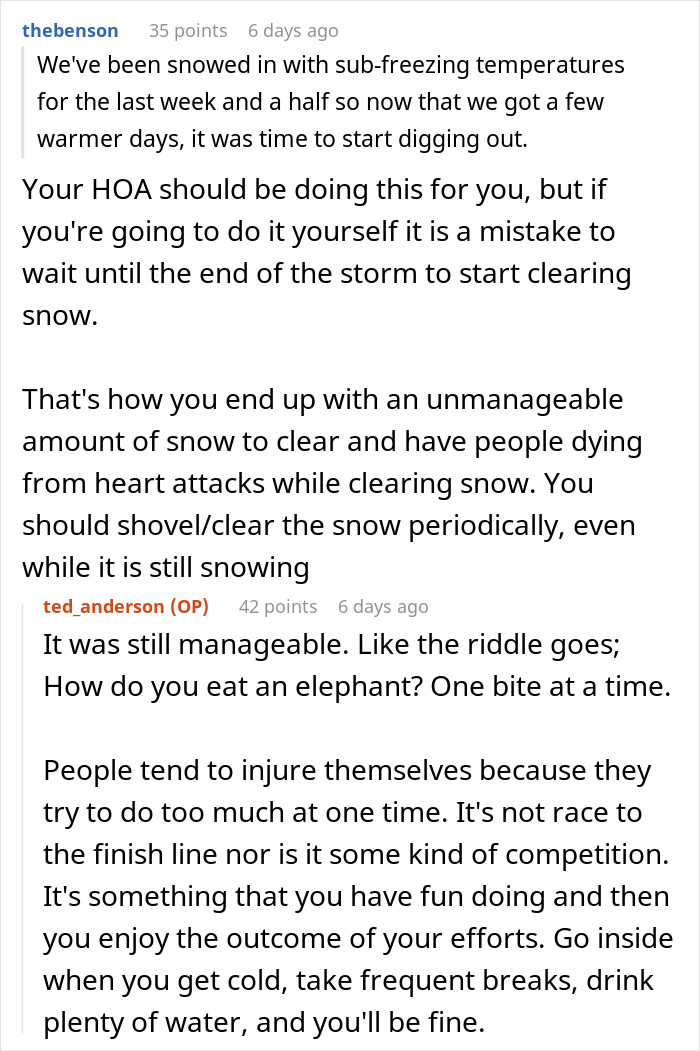 Guy Shovels Snow For Elderly Neighbor, Random Lady Decides He&rsquo;s The HOA And Orders Her Walkway Done