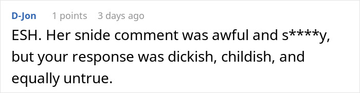 Woman fires back after sister insults her, causing husband to blush and leaving kids confused in family confrontation.