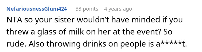Screenshot of a Reddit comment discussing a groom pranking his BIL’s girlfriend and refusing to pay for his actions.