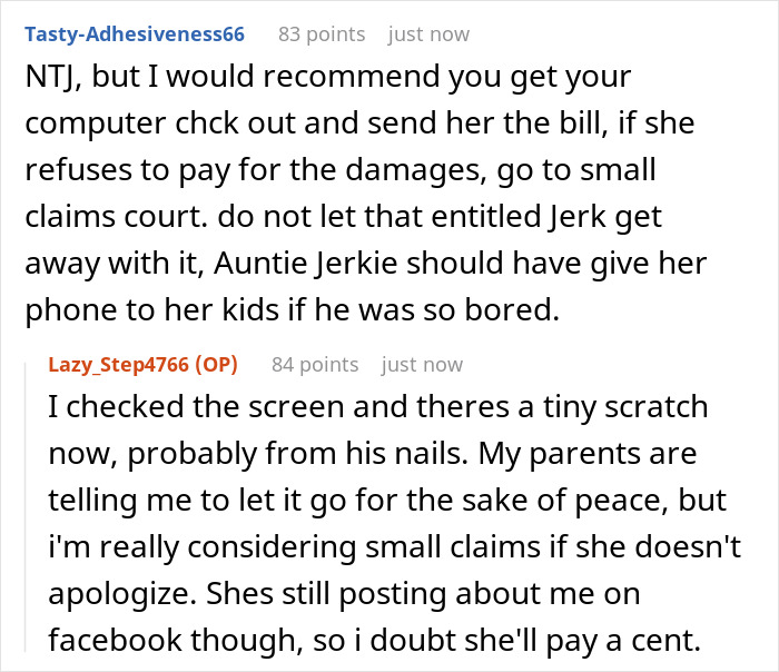 Freelance Designer Watches Her $2K Laptop Nearly Ruined By 5YO Cousin, Kicks Him And His Mom Out