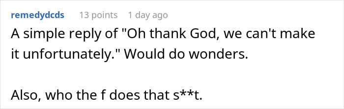 Comment on a forum discussing drama caused by groom&rsquo;s brother, including throwing a baby shower the same day as the wedding.