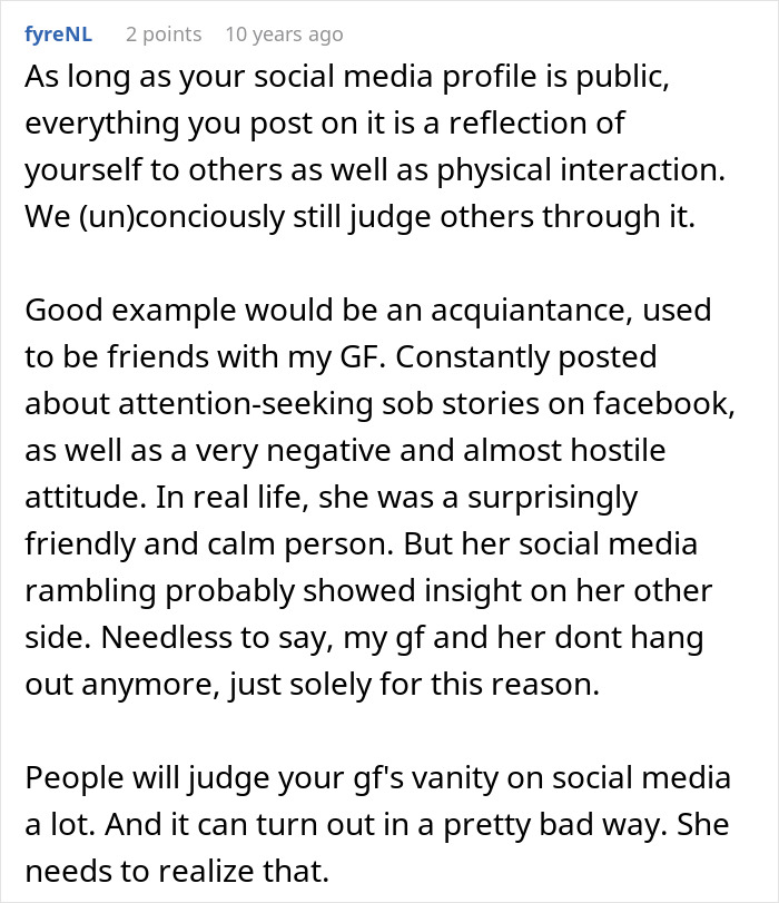 Woman Posts Absolutely Everything Online, Her Boyfriend Hates It: "Social Media Attention Seeker"