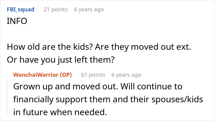 Screenshot of an online discussion about a woman's easy-going lifestyle and her husband's reaction to discovering her affair.