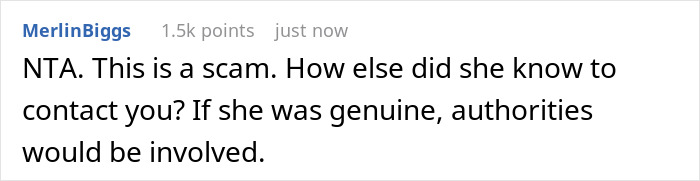 Screenshot of an online comment discussing a scam involving a K-Pop fan and rare merch dispute with alleged owner.