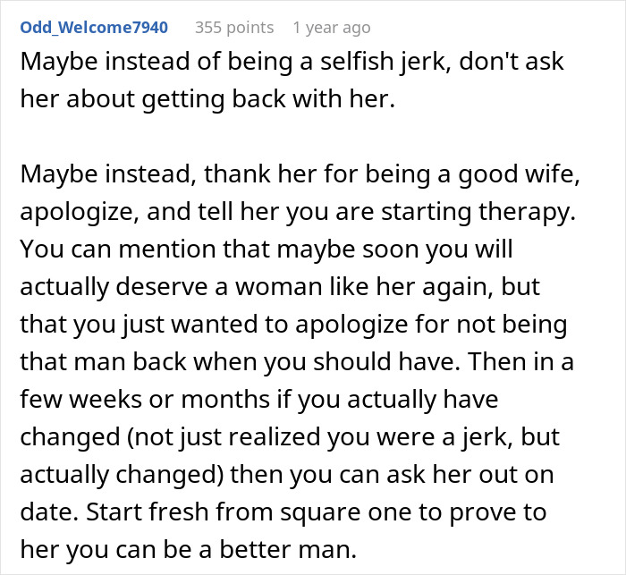 Advice on repairing relationships after male relatives and friends ruin a guy&rsquo;s marriage to get with his ex-wife.