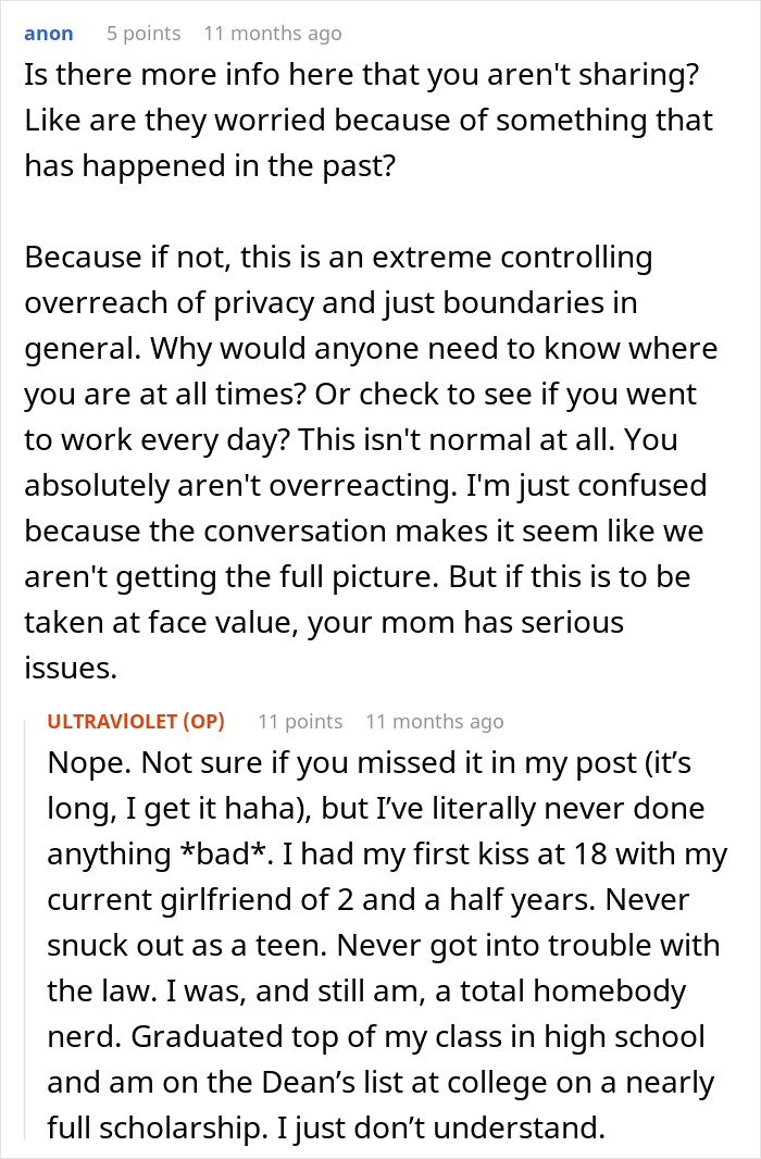 Mom Scolds 20YO For “Turning Off” Her Location, Daughter Just Snaps Over It Being Her Only Concern Mom Scolds 20YO For “Turning Off” Her Location, Daughter Just Snaps Over It Being Her Only Concern