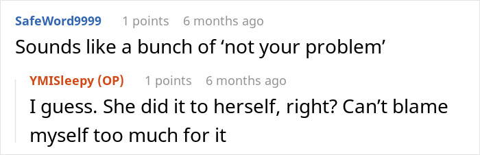 Screenshot of a Reddit conversation discussing a teacher&rsquo;s malicious threats causing a coworker to be sent to the ER.