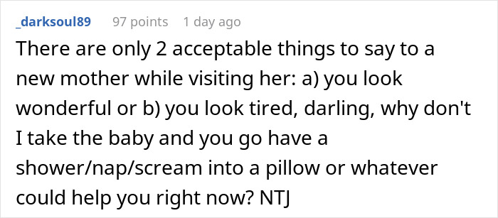 Nasty Man Comments On Postpartum DIL's Appearance While She Feeds Her Baby, Gets Kicked Out Fast