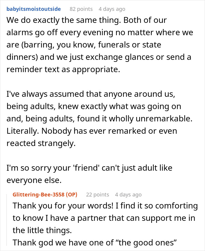 Screenshot of an online conversation discussing pill relationship support and boyfriend bullying experiences between users. Screenshot of an online conversation discussing pill relationship support and boyfriend bullying experiences between users.
