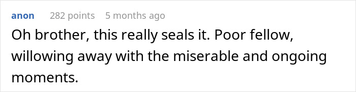 Commenter named anon expressing sympathy for a man dealing with date single mom drama and ongoing struggles.