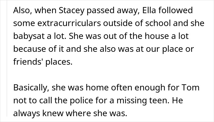 Text excerpt showing a teen&rsquo;s actions to ensure stepmom is miserable for trying to erase late mom's memory.