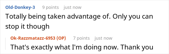 Comment discussion about an entitled mom expecting a childfree bestie to babysit and feed her kids and the refusal to do so.