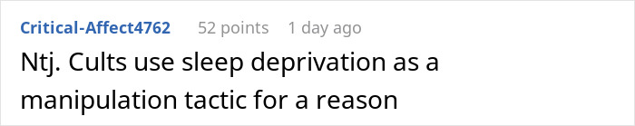 Text post discussing sleep deprivation as a manipulation tactic, relating to woman waking up boyfriend in normal couples.