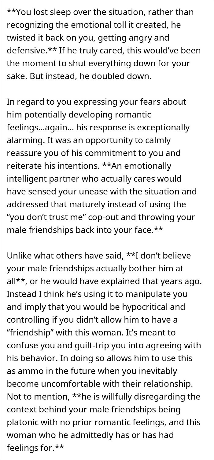 Text discussing emotional impact and manipulation in married man texting woman he loved years ago.