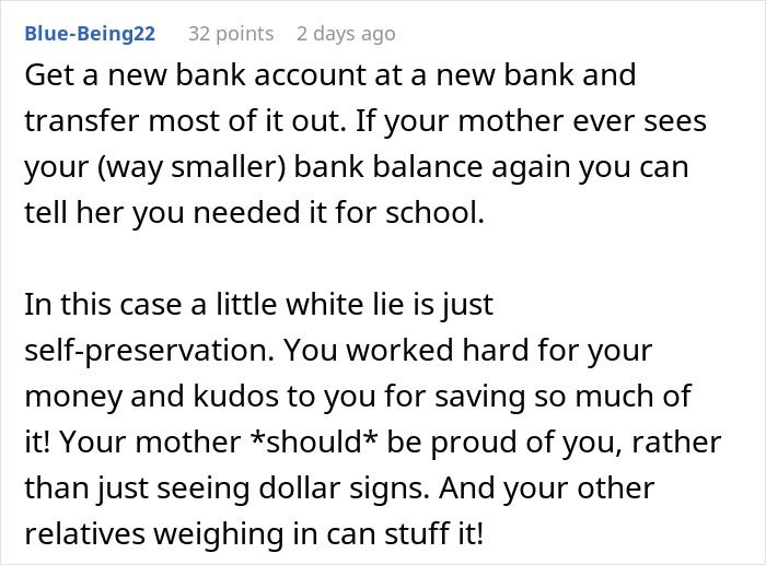 &ldquo;Struggling&rdquo; Mom Sees 19YO Daughter's $4K Savings And Demands Half, Mad As She Won't Hand It Over