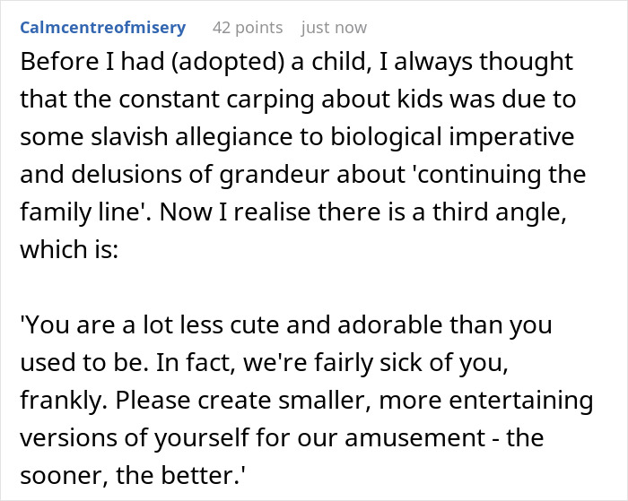 Mom Pressures Childfree Daughter To &ldquo;Give Birth,&rdquo; Backtracks Fast When Adoption Enters The Chat