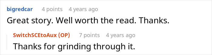 Screenshot of an online comment thread discussing a top employee delivering record results and facing excuses from the boss.