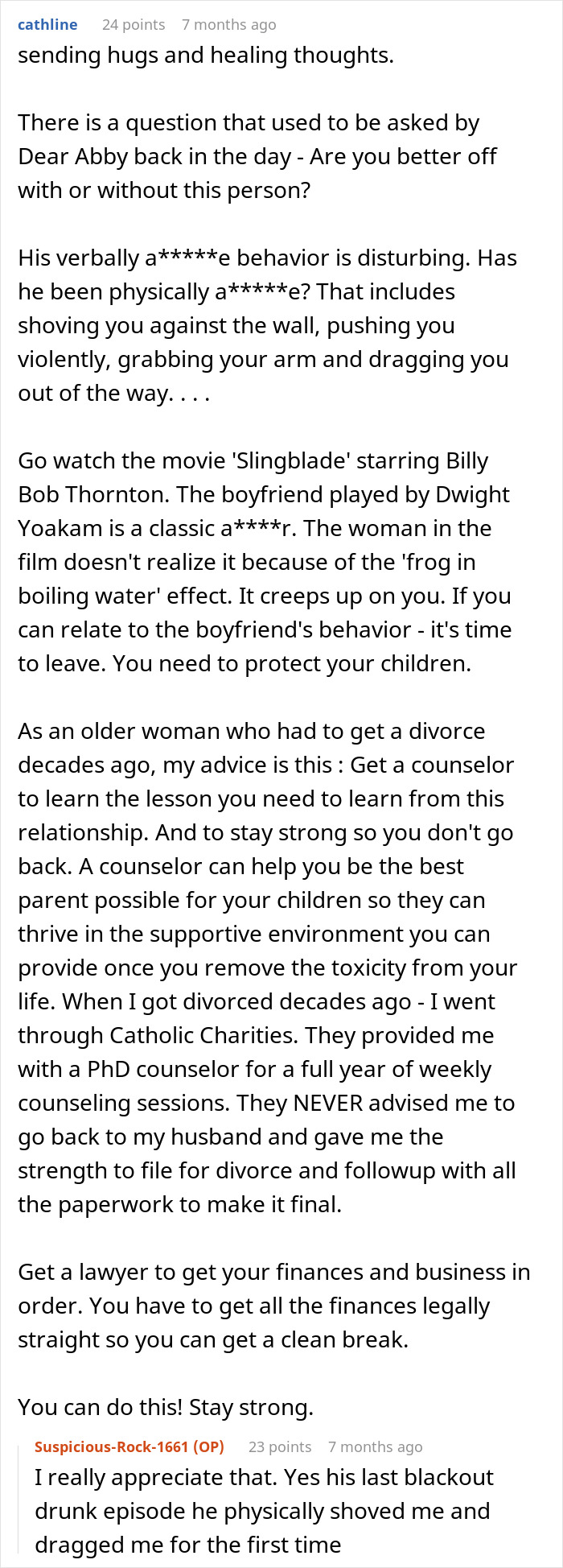 Woman shares struggles with husband who keeps leaving and coming back, receiving advice and a reality check on toxic relationships