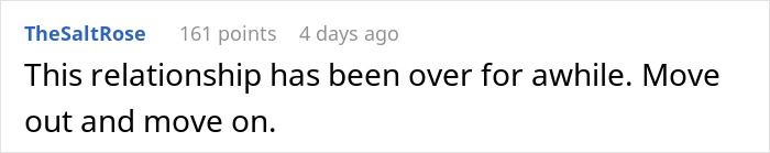 Red text comment on social media discussing a boyfriend giving girlfriend up to a year to fix finances before marriage decision.