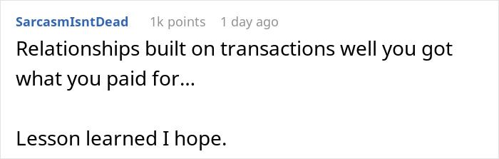 Reddit comment about regrets in relationships after traveling long distance to meet someone met online. Reddit comment about regrets in relationships after traveling long distance to meet someone met online.