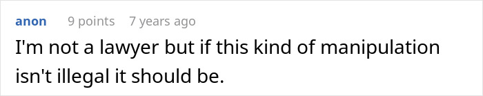 Screenshot of an online comment discussing manipulation in a conversation related to a MIL trying to catfish.