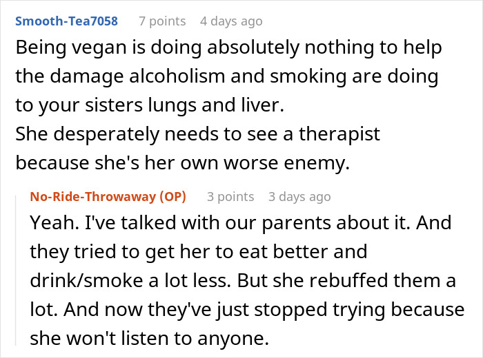 Online conversation showing a woman going berserk on her brother for meddling with her parenting kids called him for help.