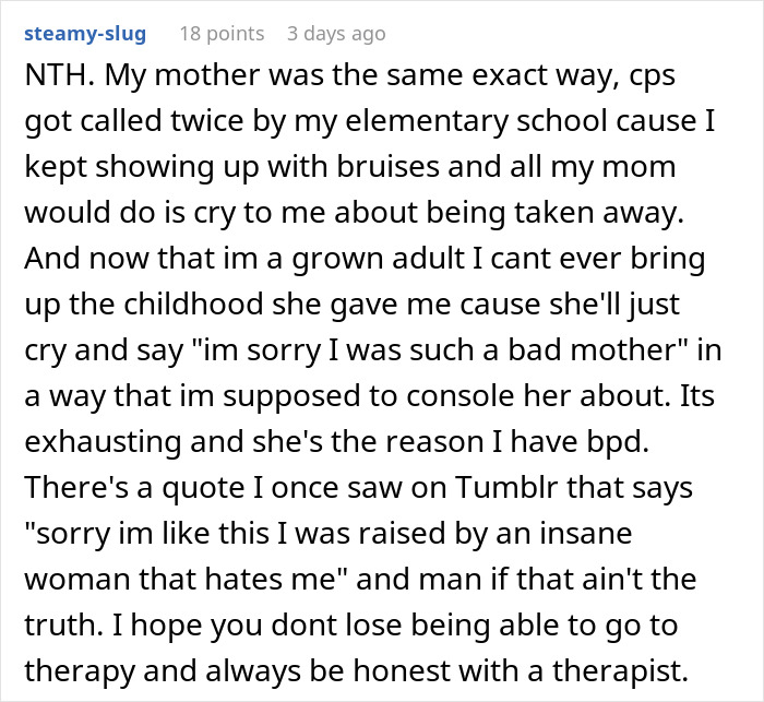 Teen regrets being honest with therapist after mom faces CPS investigation, reflecting on childhood trauma and therapy struggles. Teen regrets being honest with therapist after mom faces CPS investigation, reflecting on childhood trauma and therapy struggles.