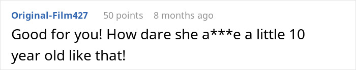 Screenshot of an online comment discussing family conflict after granddaughter reveals she&rsquo;s a lesbian.