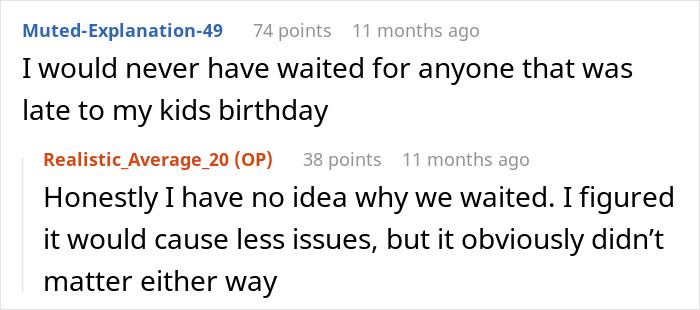 In-Laws Ignore 1YO’s B-Day Timeline And Arrive Late, Mom Refuses To Invite Them Anywhere Again In-Laws Ignore 1YO’s B-Day Timeline And Arrive Late, Mom Refuses To Invite Them Anywhere Again