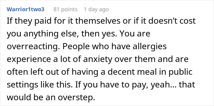 Reddit comment discussing anxiety and costs related to vegetarian meal requests at weddings and public events. Reddit comment discussing anxiety and costs related to vegetarian meal requests at weddings and public events.