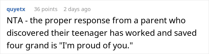 &ldquo;Struggling&rdquo; Mom Sees 19YO Daughter's $4K Savings And Demands Half, Mad As She Won't Hand It Over