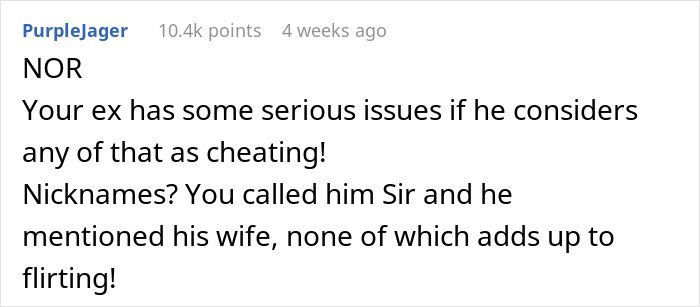 Commenter addressing inappropriate conversations with boss, debating if behavior was truly inappropriate after boyfriend&rsquo;s reaction.