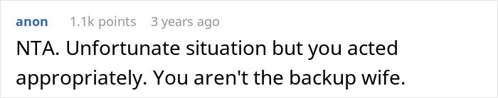 Screenshot of a forum comment about a cheating guy expecting ex-wife to be limo driver, receiving a swift reality check.