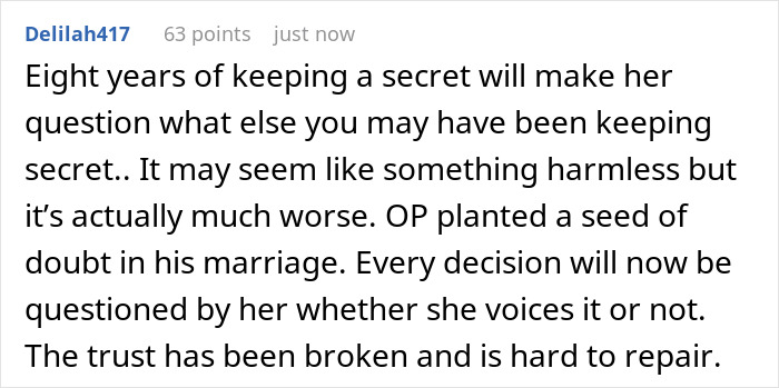 Screenshot of an online comment discussing coffee snob wife ranting about dark roast and her secret daily drinking.