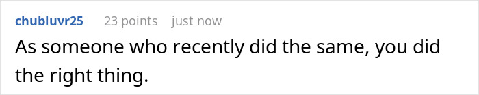 Comment thread screenshot showing a user praising someone for secretly reporting sister to CPS to promote responsibility.