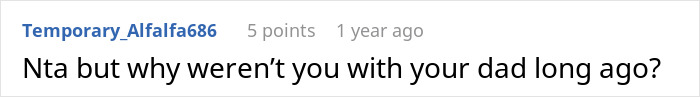 Reddit comment on a discussion about a teen finally escaping a horrible family after conflict with step-father.
