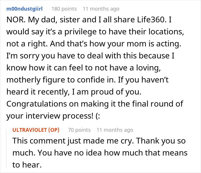 Mom Scolds 20YO For “Turning Off” Her Location, Daughter Just Snaps Over It Being Her Only Concern Mom Scolds 20YO For “Turning Off” Her Location, Daughter Just Snaps Over It Being Her Only Concern
