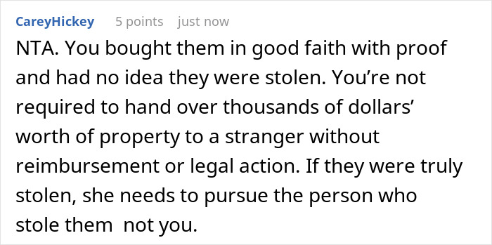 Text from an online discussion about a K-Pop fan with rare merch and the alleged real owner demanding it back.