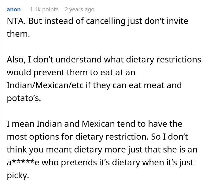 Woman tired of friend&rsquo;s strict diet rules causing birthday meal conflicts and social frustration.