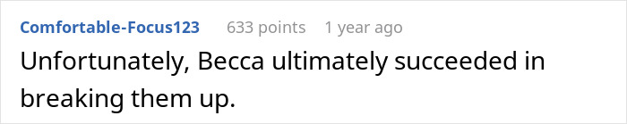 Screenshot of a Reddit comment discussing a woman confused after best friend&rsquo;s cheating confession but boyfriend&rsquo;s denial.