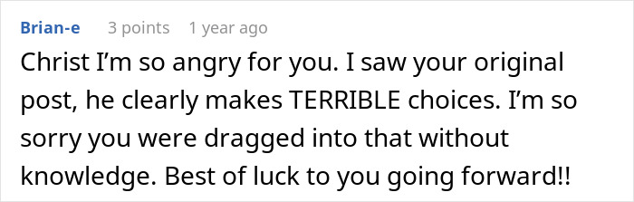 Screenshot of a Reddit comment expressing anger and support in a discussion about a man&rsquo;s marriage on the rocks after learning he has a 12-year-old daughter.