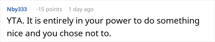 Comment text saying YTA and calling out a dad who chose a new family over his daughter but now wants her back after his wife cheats.