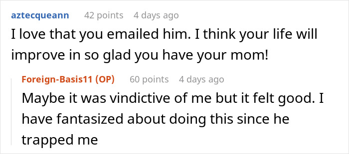 Alt text: Screenshot of a woman sharing her experience about leaving polyamory after three years of an unwanted relationship.