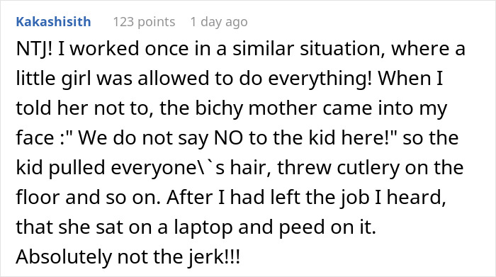 Comment describing a no consequences parenting story where sibling kicks out brother and his kids after issues escalate.